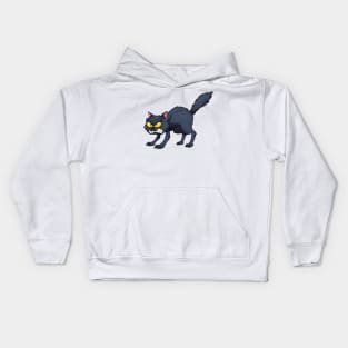 Angry Black Cat Kids Hoodie